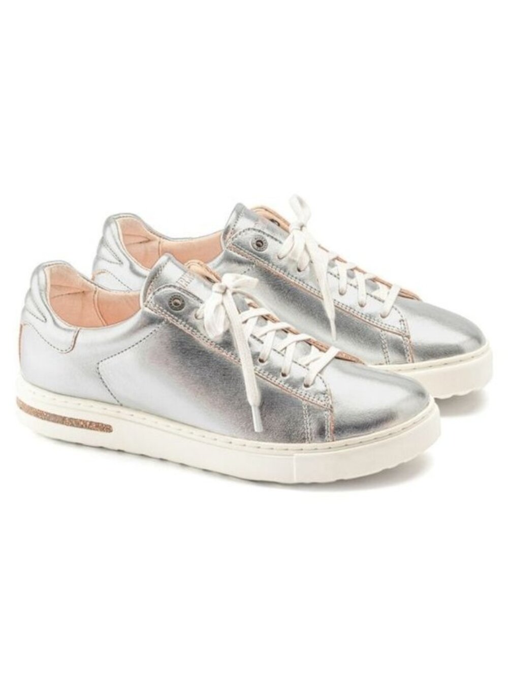 BIRKENSTOCK Bend Leather Lace Up Sneaker Sz 42/ 11 Silver